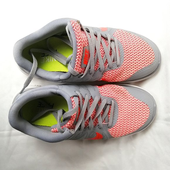 NIKE SHOES FOR TRAINING GRAY AND ORANGE - Picture 3 of 5